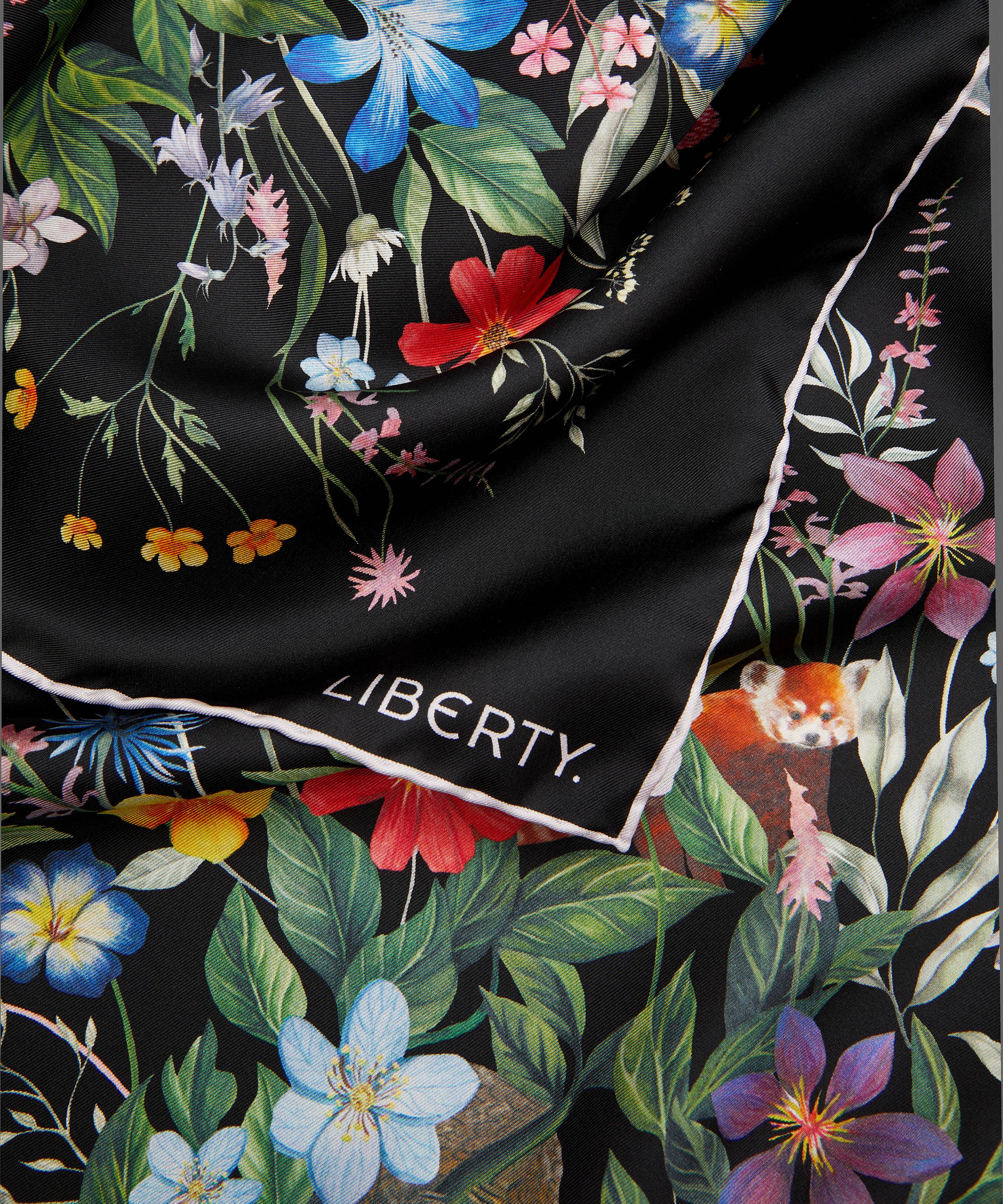 LIBERTY リバティ スカーフ 蛇腹 花柄 総柄 薄茶色 - 通販 - www