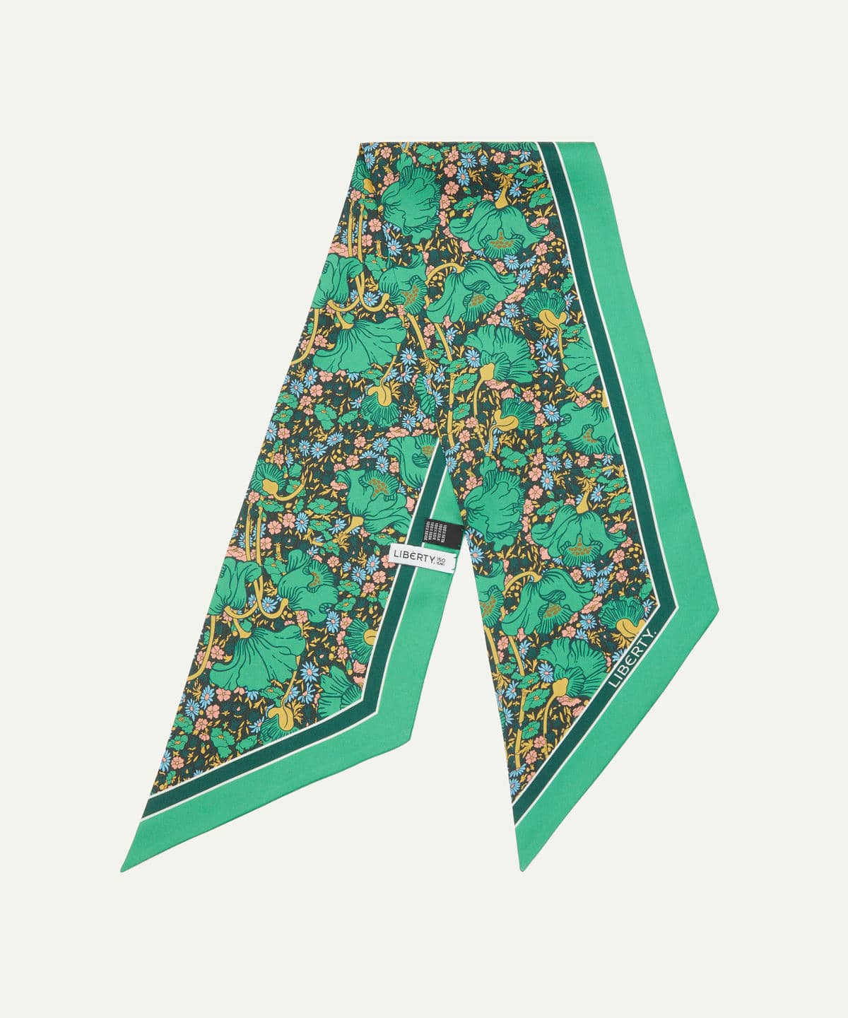 クレメンティナ 15X100 リボン シルクスカーフ