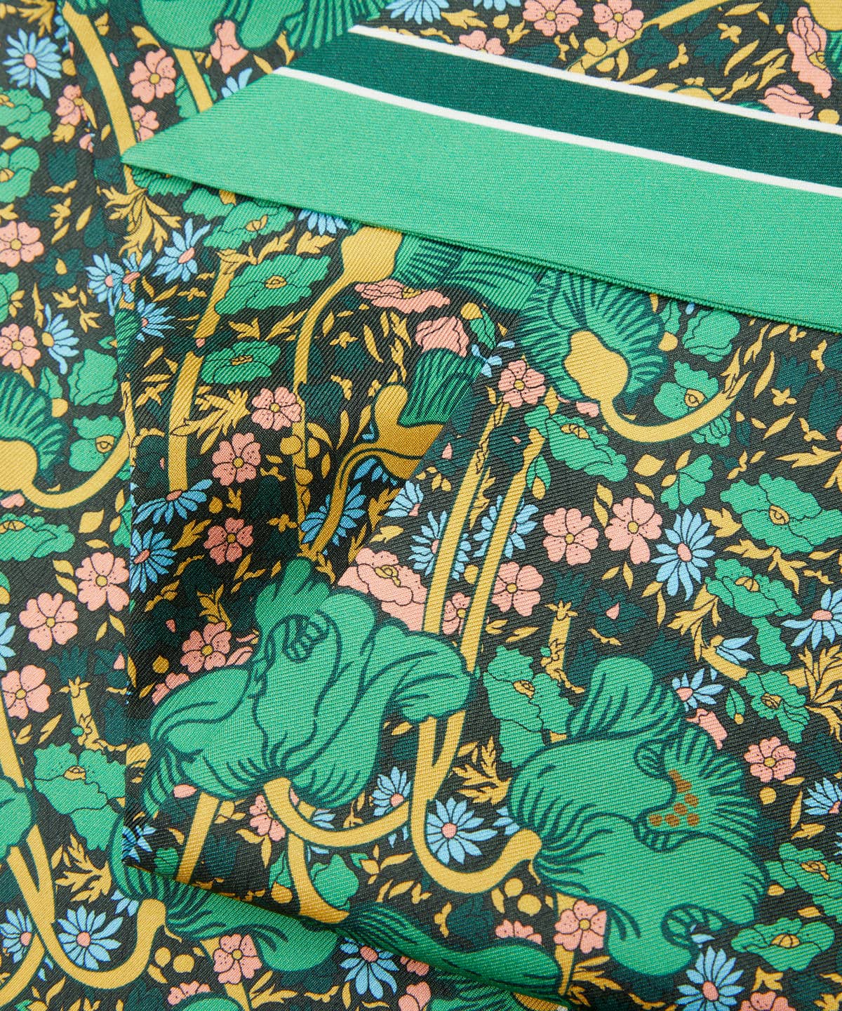 クレメンティナ 15X100 リボン シルクスカーフ