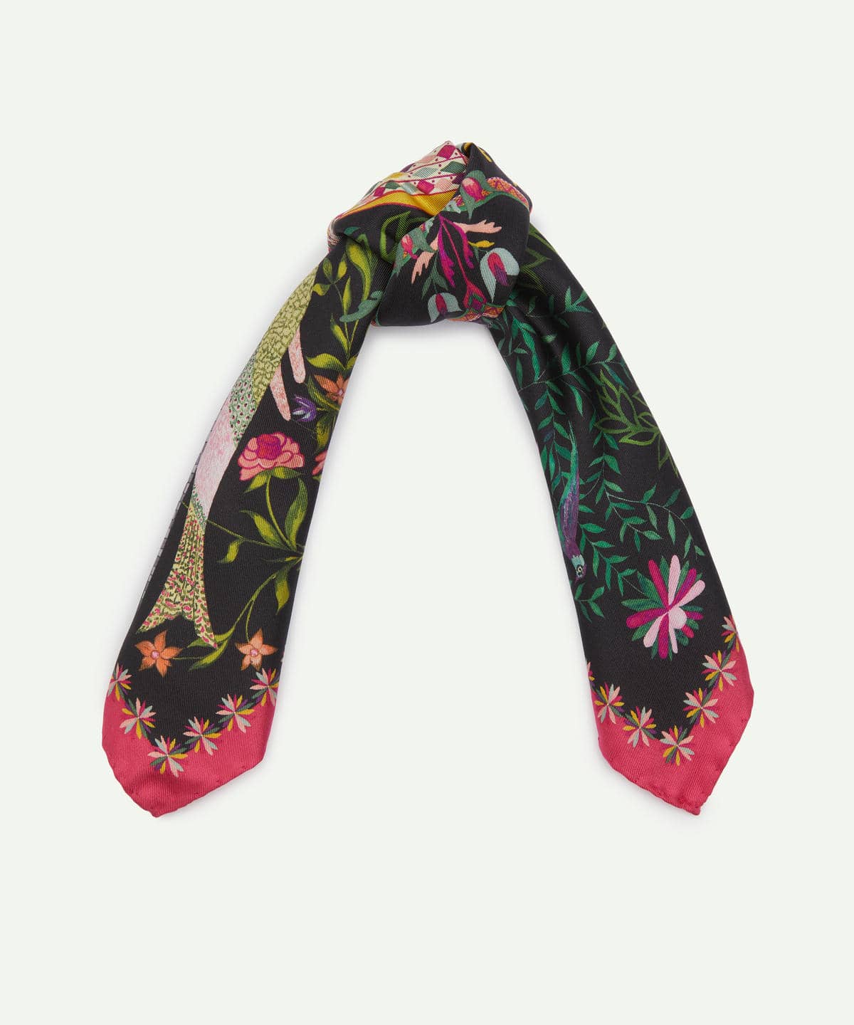 ストールン ハート シルクスカーフ 45