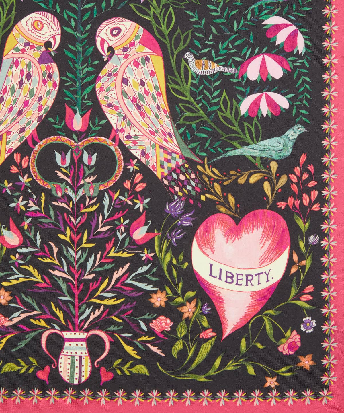 ストールン ハート シルクスカーフ 45