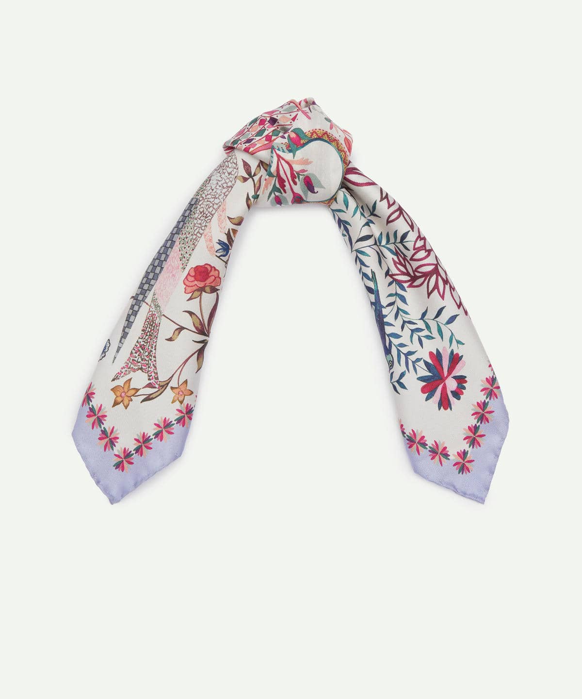 ストールン ハート シルクスカーフ 45