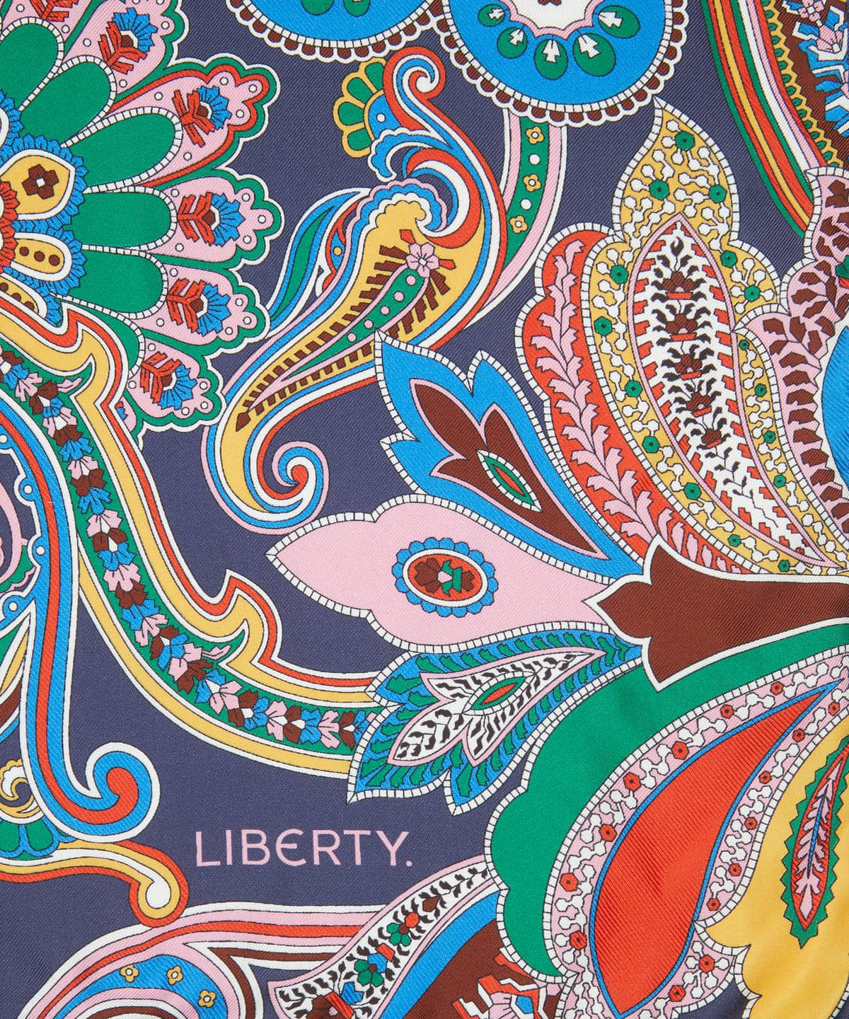 ペイズリー ファンファーレ ジャカード シルクスカーフ 90