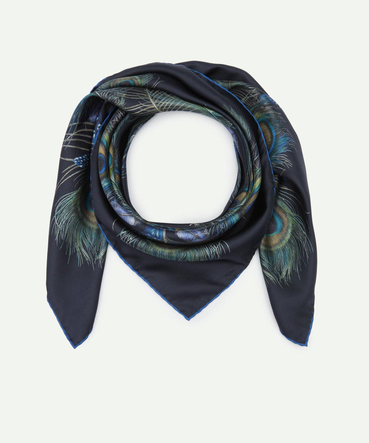 ピーコック マナー プリューム シルクスカーフ 90