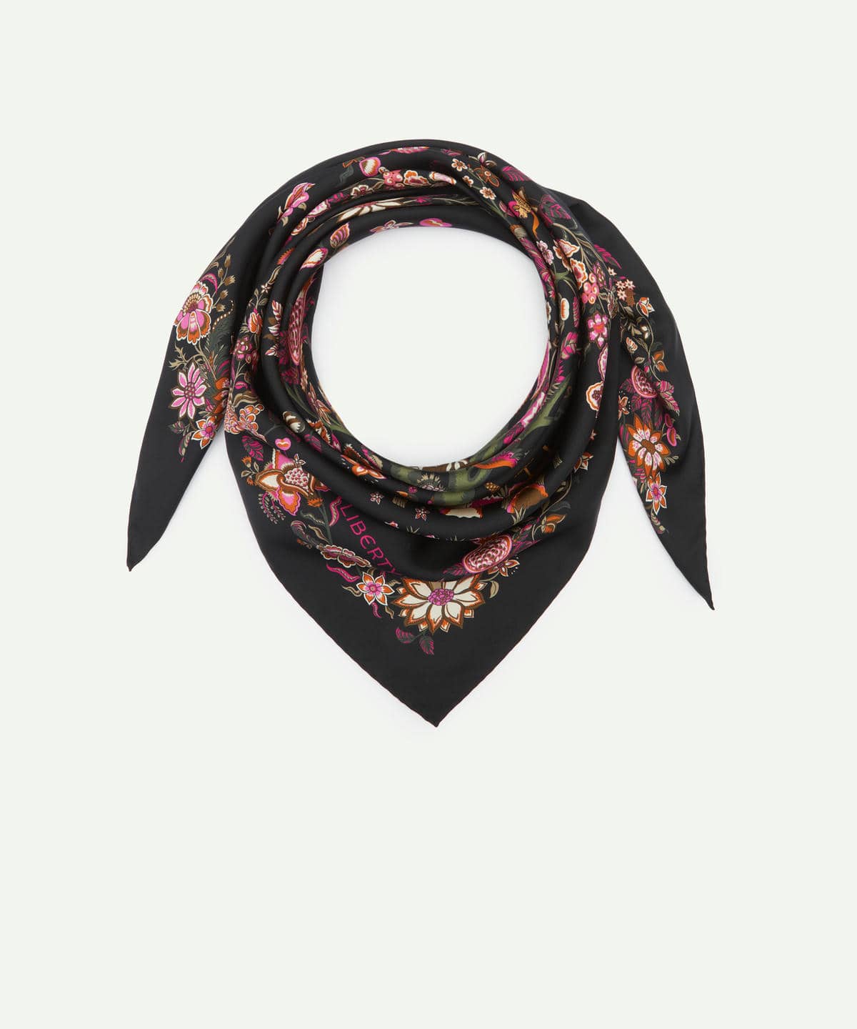 トロピカル ツリー オブ ライフ シルクスカーフ 90