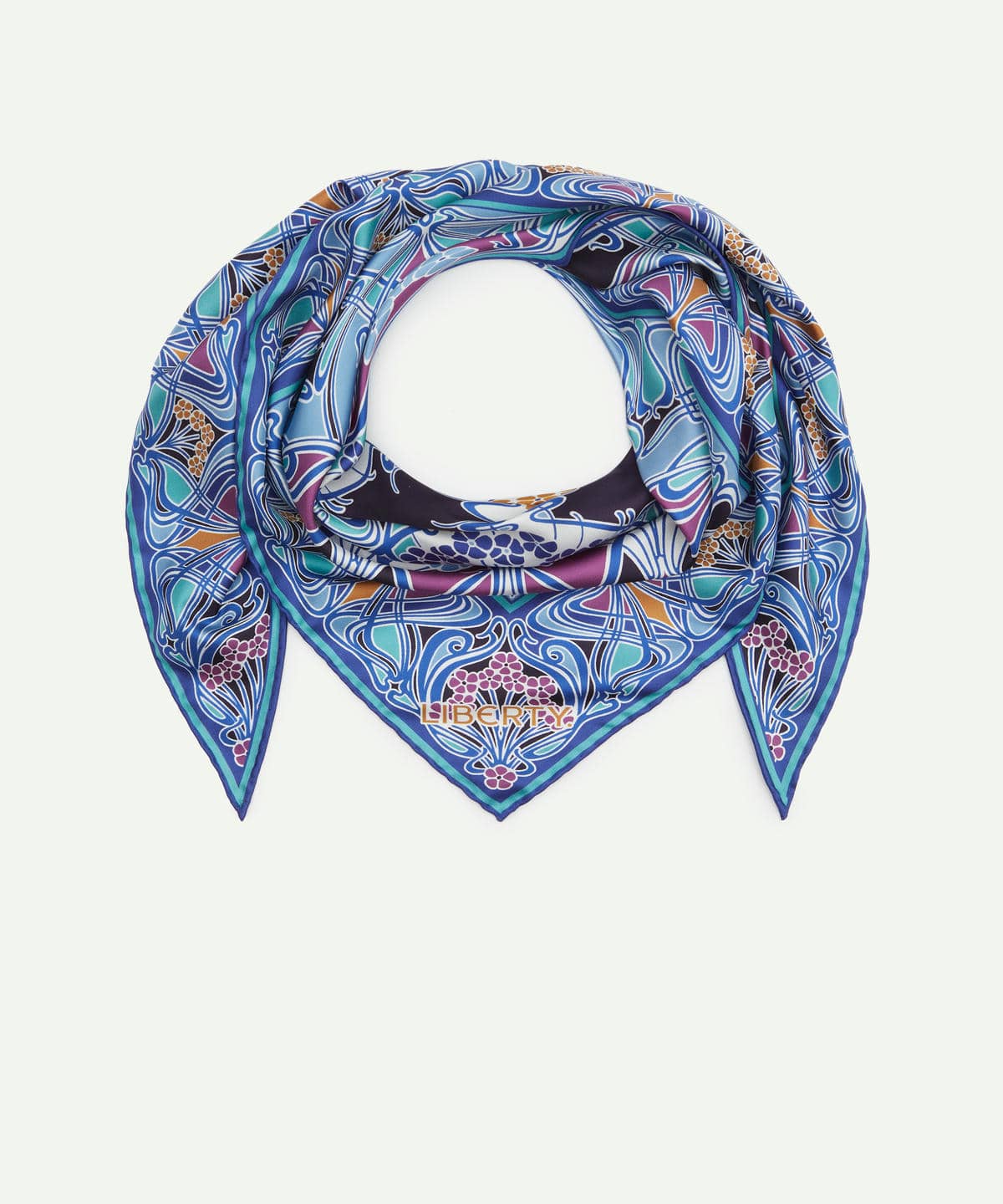 アイアンシ トライアングル シルクスカーフ 100×140