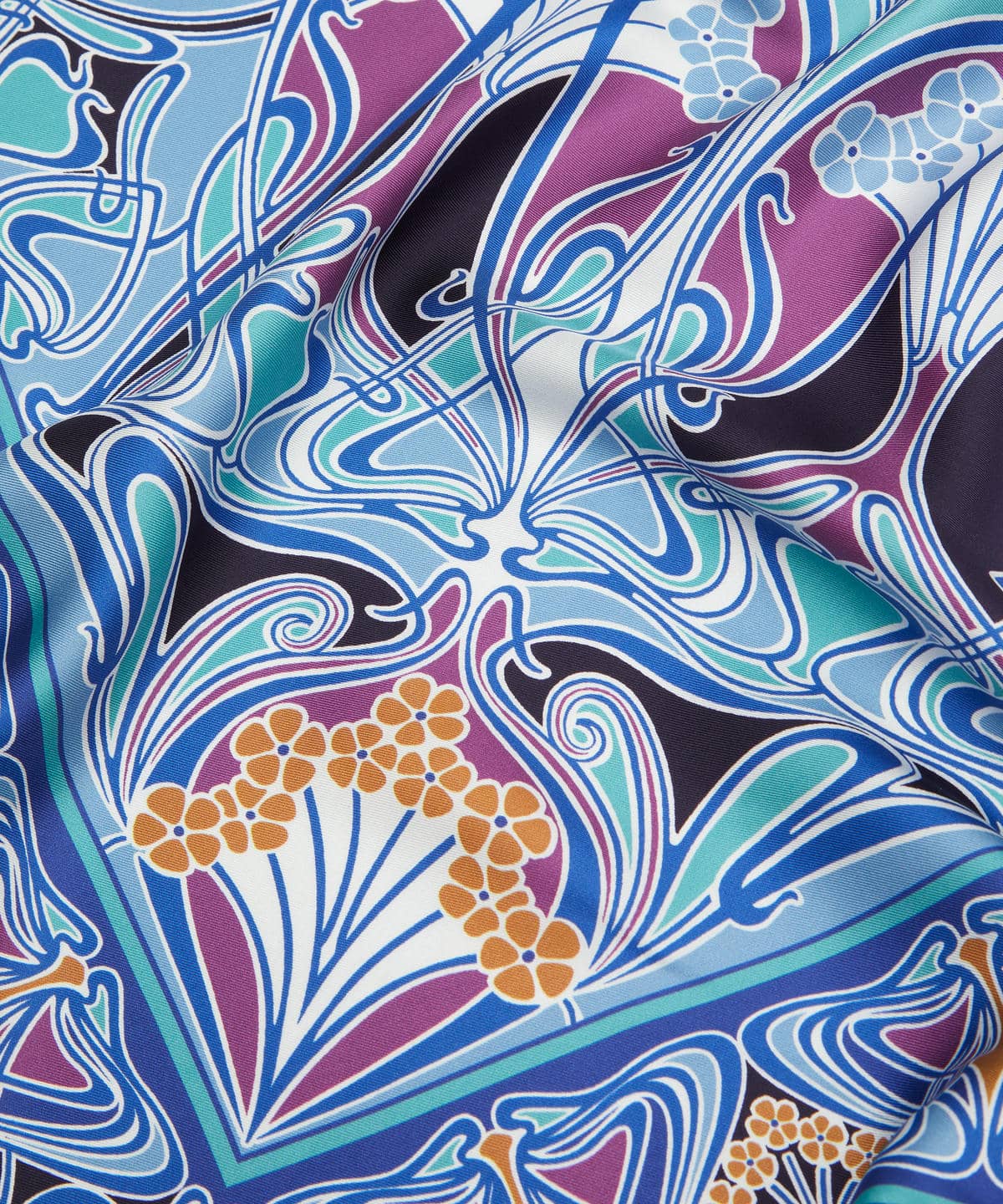 アイアンシ トライアングル シルクスカーフ 100&times;140