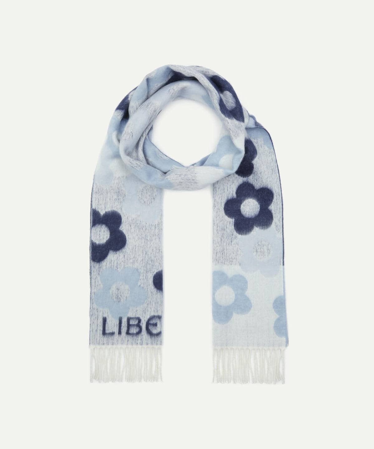 フローラル モヘアスカーフ 35×220