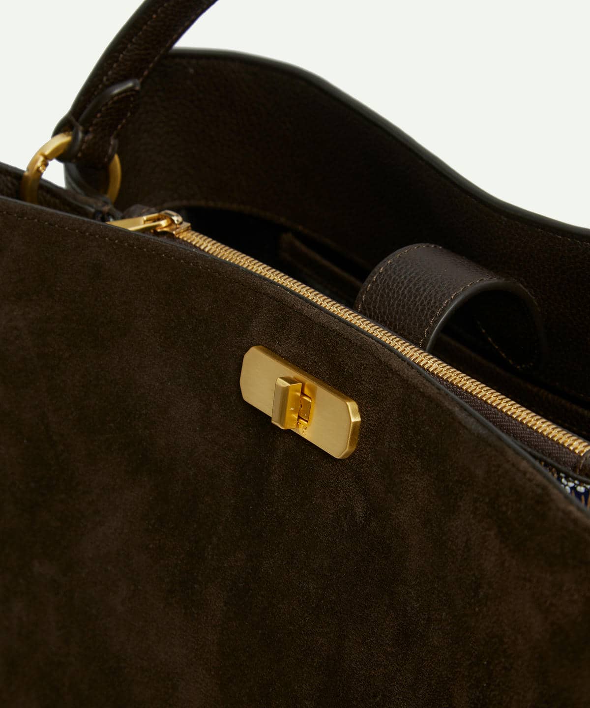 バーリントン スエード トップハンドル バッグ