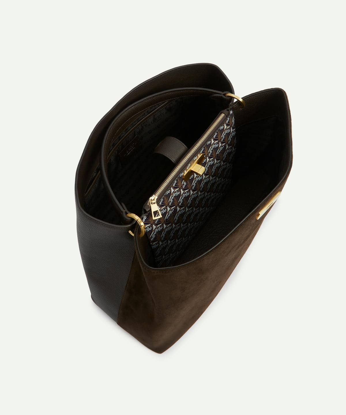 バーリントン スエード トップハンドル バッグ