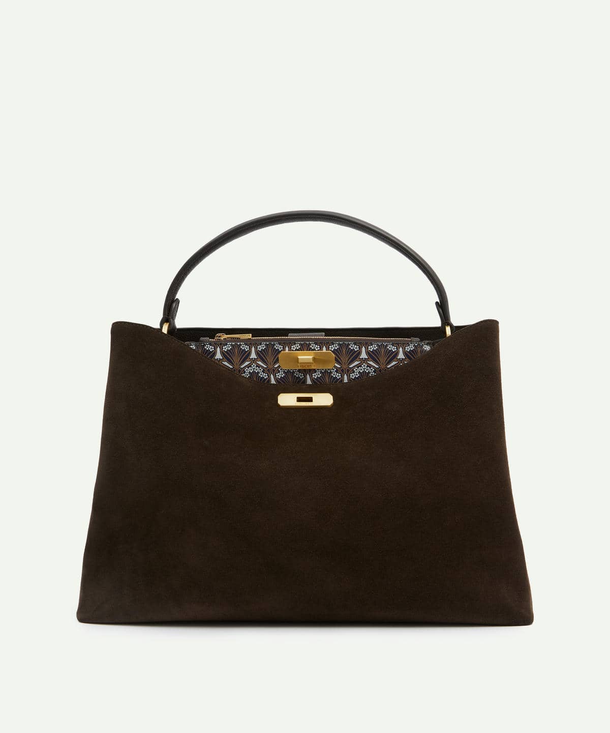 バーリントン スエード トップハンドル バッグ