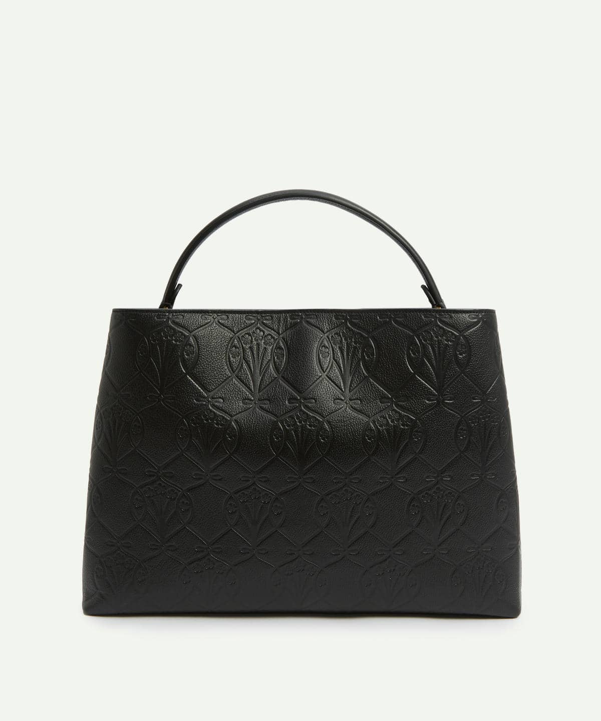 アイフィス エンボスド レザー トップハンドルバッグ