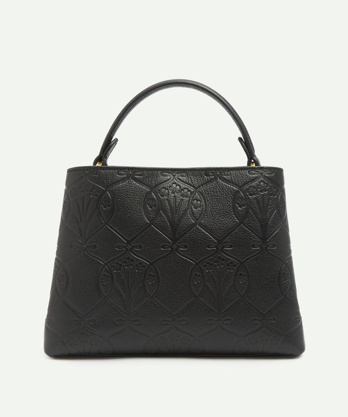 アイフィス エンボスド レザー ミニ トップハンドルバッグ